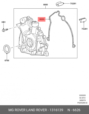 Прокладка, выпускной трубопровод 1316139 LAND ROVER