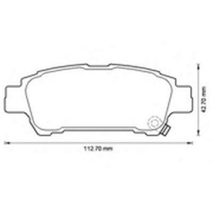 Комплект тормозных колодок, диско 572512B BENDIX JURID