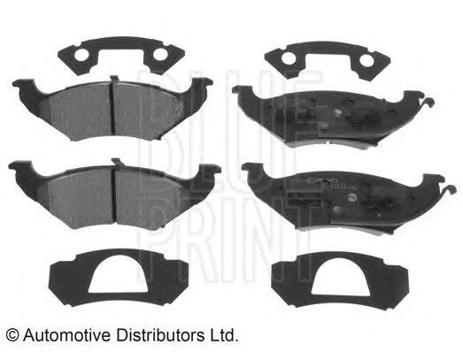 Комплект тормозных колодок, диско ADA104235 BLUE PRINT