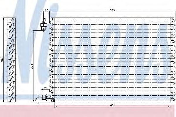 Конденсатор, кондиционер 94003 NISSENS