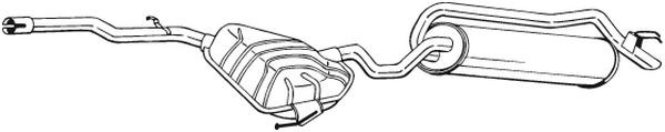 Глушитель выхлопных газов конечный 292-117 BOSAL