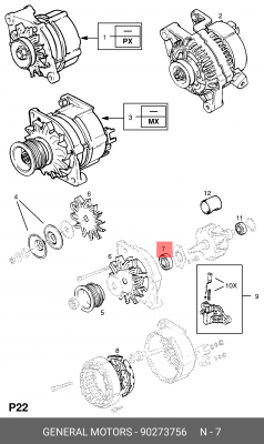 Подшипник 90273756 GENERAL MOTORS