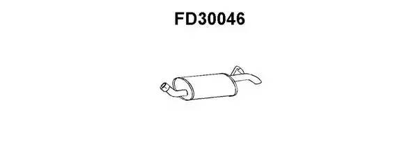 Глушитель выхлопных газов конечный FD30046 VENEPORTE