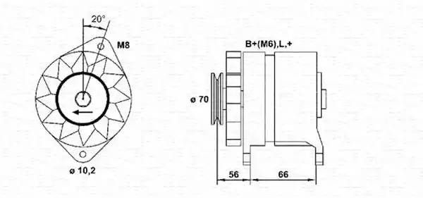 Генератор 943356948010 MAGNETI MARELLI