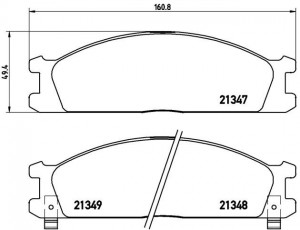 Комплект тормозных колодок, диско P24026 BREMBO
