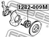 Ступица колеса 1282-009M FEBEST
