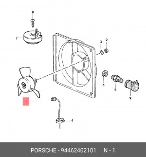 Электродвигатель 94462402101 PORSCHE