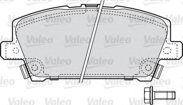 Комплект тормозных колодок, диско 598803 VALEO PHC