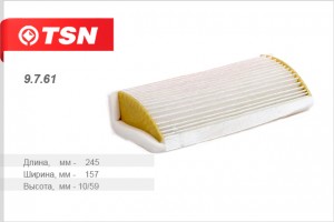 Фильтр салона 9.7.61 TSN