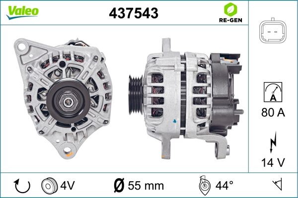 Генератор 437543 VALEO PHC