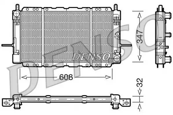 Радиатор, охлаждение двигател DRM10085 DENSO