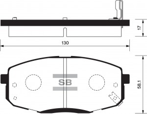 Колодки тормозные дисковые SP1240 SANGSIN