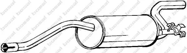Глушитель выхлопных газов конечный 100485 BOSAL