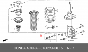 Амортизатор подвески 51602SNBE16 HONDA