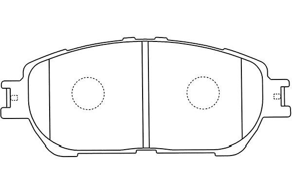 Комплект тормозных колодок, диско BP-9108 KAVO PARTS