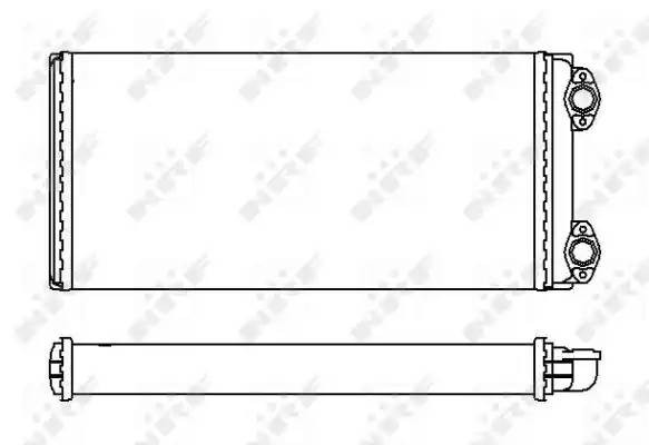 Теплообменник, отопление салона 53548 NRF