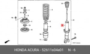 Амортизатор 52611S04E01 HONDA