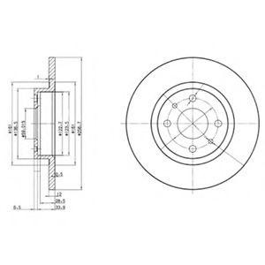 Тормозной диск BG2411 DELPHI