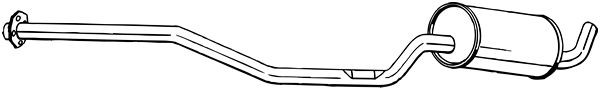 Средний глушитель выхлопных газов 286-007 BOSAL