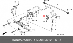 Втулка стабилизатора 51306-SR3-010 HONDA