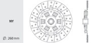 Диск сцепления KD07 VALEO PHC
