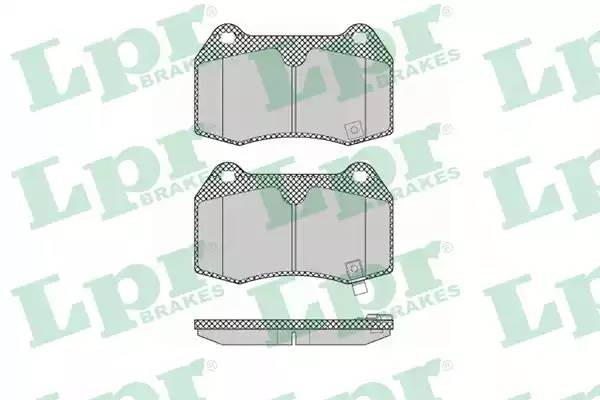 Колодки тормозные дисковые 05P1358 LPR