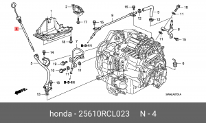 Щуп маслоизмерительный КПП 25610RCL023 HONDA