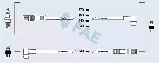 Ккомплект проводов зажигания 83230 FAE