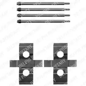 Комплектующие, колодки дискового тормоза LX0384 DELPHI