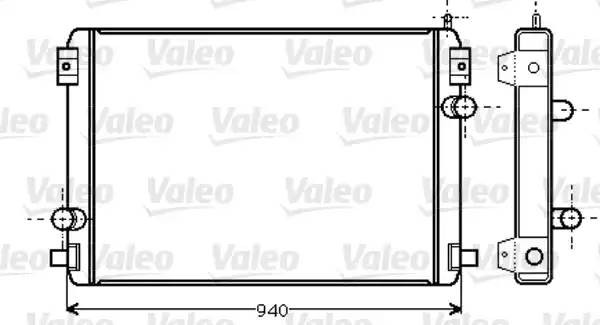 Радиатор, охлаждение двигател 733457 VALEO PHC