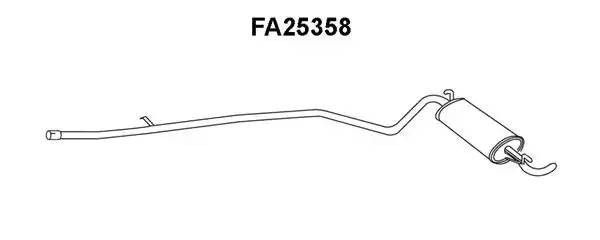 Глушитель выхлопных газов конечный FA25358 VENEPORTE