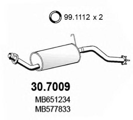 Глушитель выхлопных газов конечный 307009 ASSO