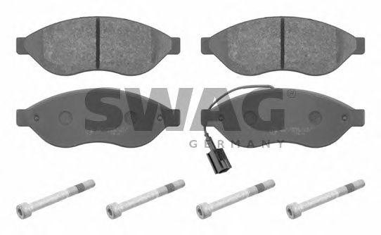 Комплект тормозных колодок, диско 62 91 6716 SWAG
