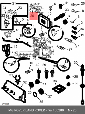 Датчик давления масла NUC100280 MG ROVER LAND ROVER