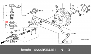 Деталь 46660S04J01 HONDA