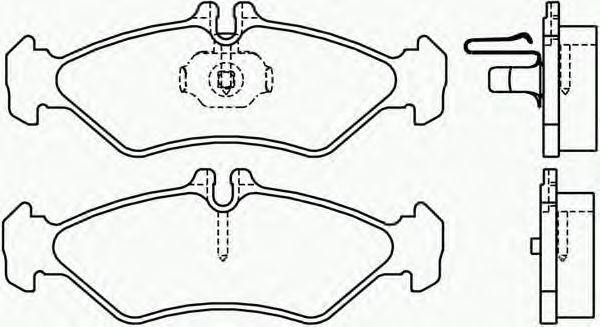 Комплект тормозных колодок, диско P50027 BREMBO