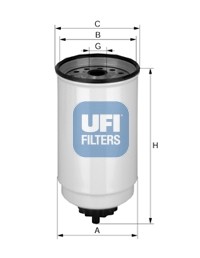 Топливный фильтр 24.371.00 UFI