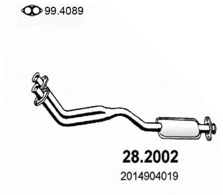 Предглушитель выхлопных газов 282002 ASSO