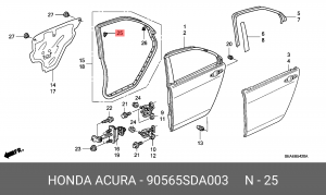 Деталь 90565SDA003 HONDA