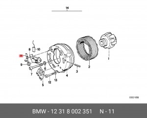 Соединитель проводов 12 31 8 002 351 BMW