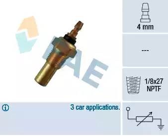 Температурный датчик охлаждающей жидкости 32460 FAE