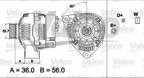 Генератор 437499 VALEO PHC