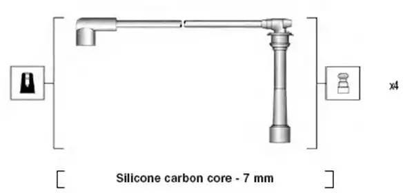 Ккомплект проводов зажигания 941295060878 MAGNETI MARELLI