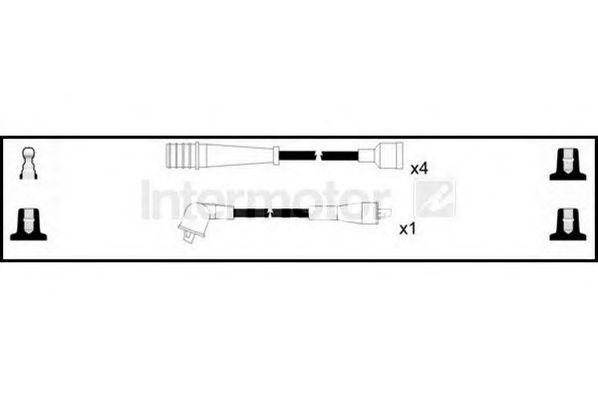 Ккомплект проводов зажигания 73901 STANDARD