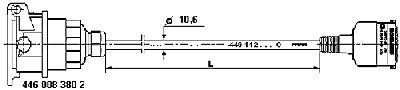 Соединительный провод ABS 4491120350 WABCO
