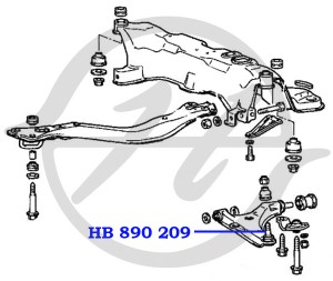 Опора шаровая подвески HB 890 209 HANSE