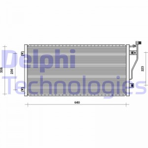 Конденсатор, кондиционер TSP0225008 DELPHI