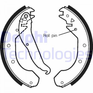 Комплект тормозных колодок LS1297 DELPHI