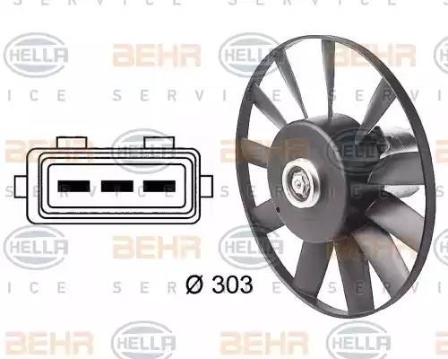 Вентилятор, охлаждение двигателя 8EW 009 144-501 HELLA