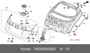 Деталь 74828SX0000 HONDA